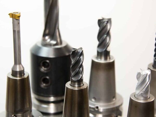 Milling cutters and drill bits | Science Safety Close-up of metal milling cutters and drill bits