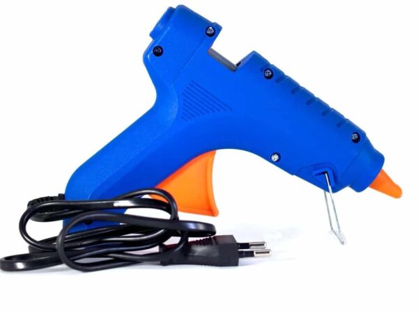 Blue hot glue gun