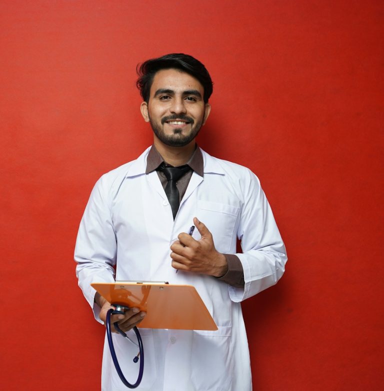 a man holding a book