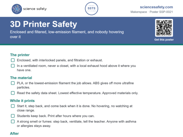 3D Printer Safety Poster