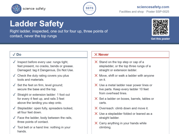 Ladder Safety Poster