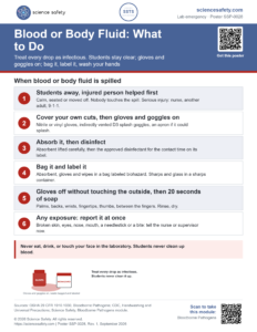 Blood or Body Fluid: What to Do Poster