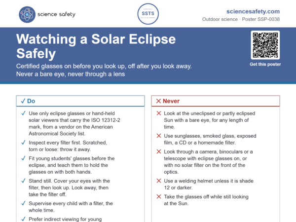 Watching a Solar Eclipse Safely Poster