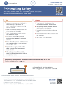 Printmaking Safety Poster