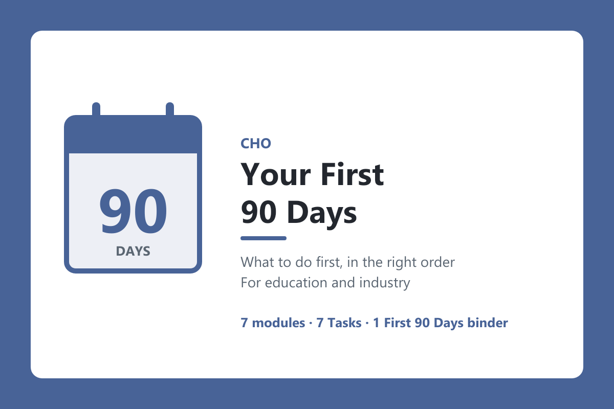 CHO | Your First 90 Days | Starting as a Chemical Hygiene Officer