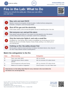 Fire in the Lab: What to Do Poster