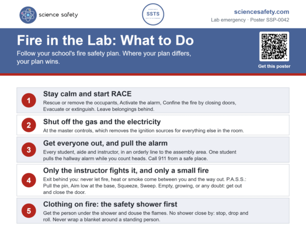 Fire in the Lab: What to Do Poster