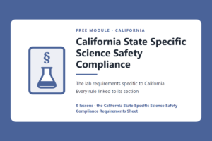 California State Specific Science Safety Compliance