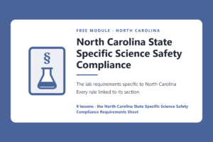 North Carolina State Specific Science Safety Compliance